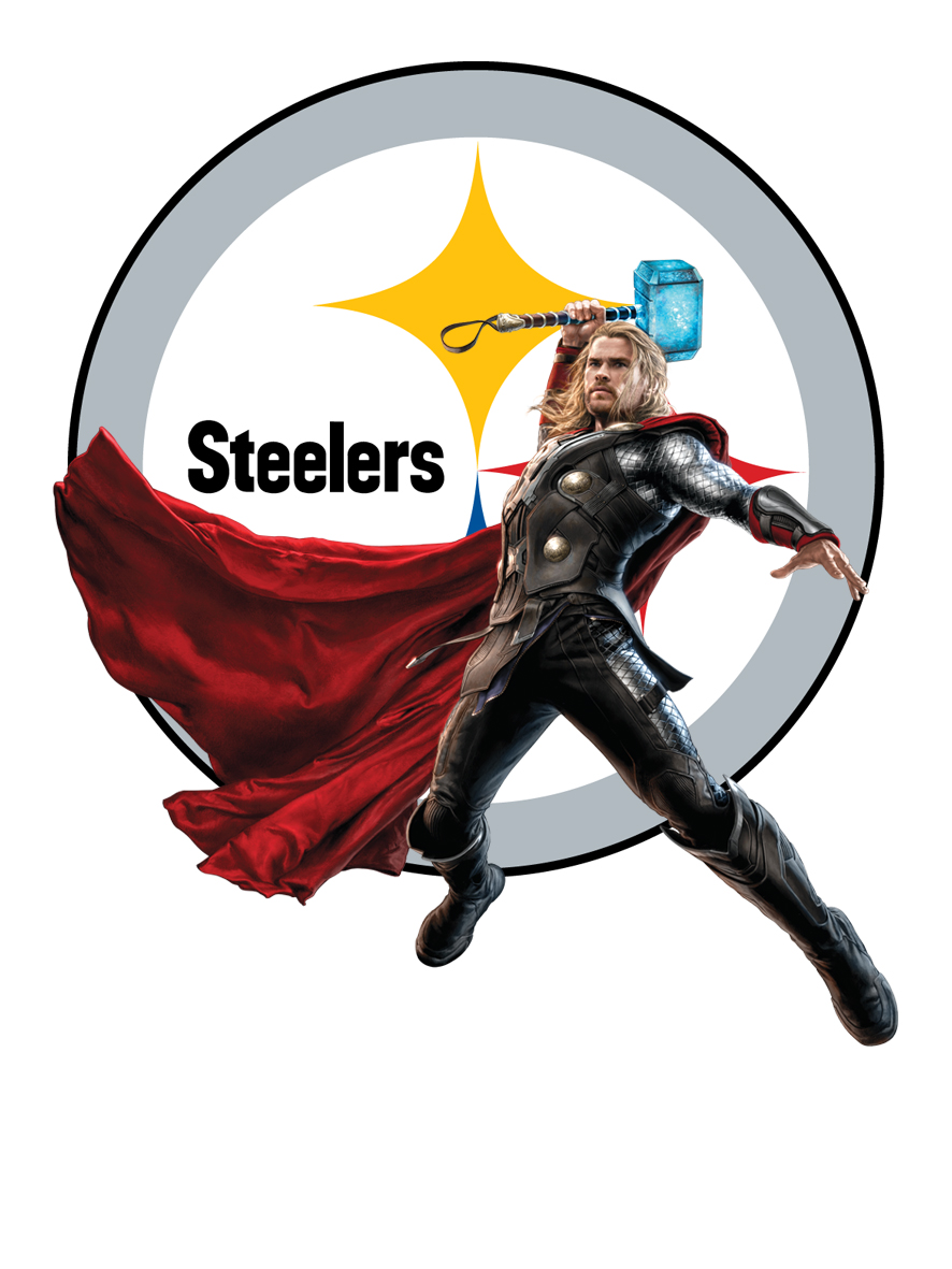 Pittsburgh Steelers Thor Logo vinyl decal